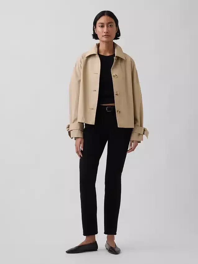 Vintage-slimjeans med middels høy midje