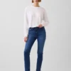 Vintage-slimjeans med middels høy midje