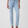 Vintage-slimjeans med middels høy midje