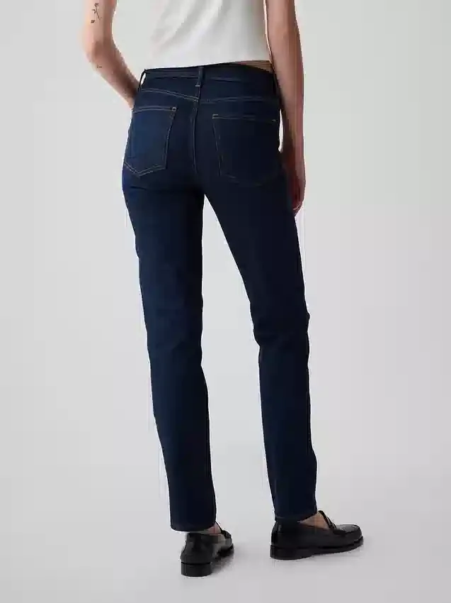 Vintage-slimjeans med middels høy midje
