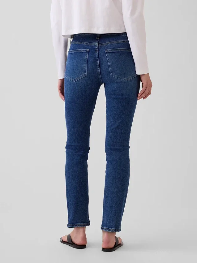 Vintage-slimjeans med middels høy midje