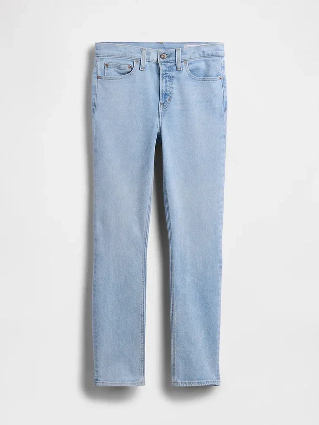 Vintage-slimjeans med middels høy midje