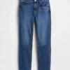 Vintage-slimjeans med middels høy midje