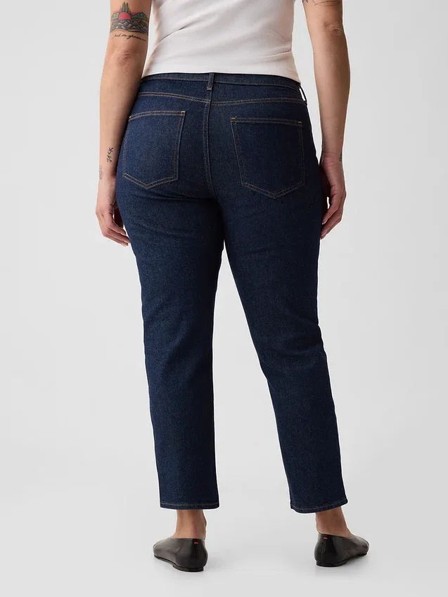 Vintage-slimjeans med middels høy midje