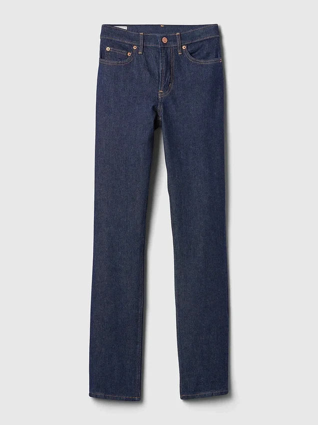 Vintage-slimjeans med middels høy midje