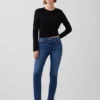 Vintage-slimjeans med middels høy midje