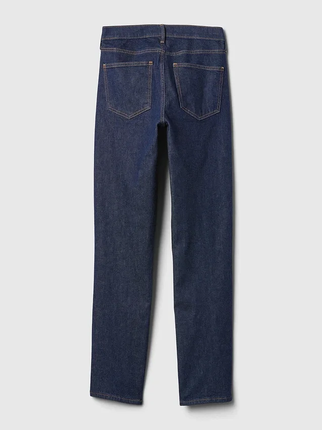 Vintage-slimjeans med middels høy midje
