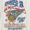 Vintage-T-skjorte med basketballmotiv for barn