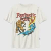 Vintage-T-skjorte med grafisk motiv for barn – Fantastic Four