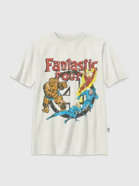 Vintage-T-skjorte med grafisk motiv for barn – Fantastic Four