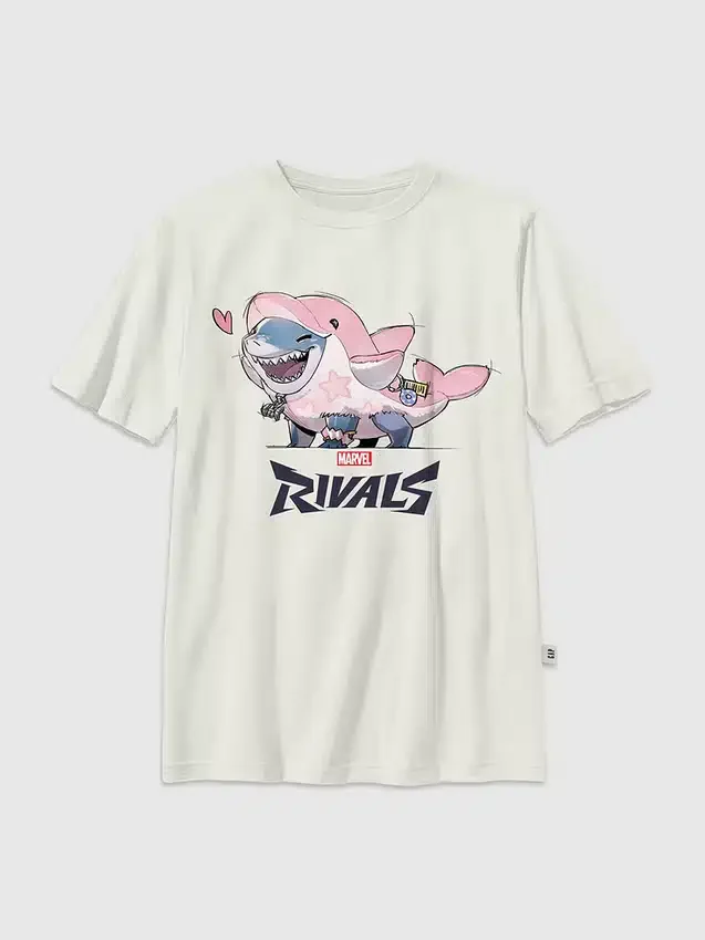 Vintage-T-skjorte med «Marvel Rivals Lovey Jeff»-motiv for barn