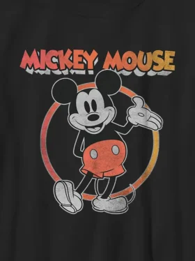 Vintage-T-skjorte med Mickey og vennene hans for barn