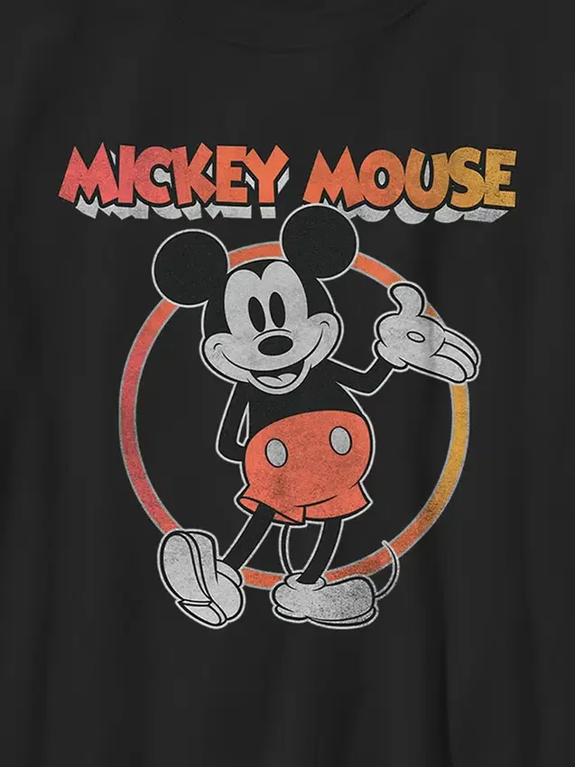 Vintage-T-skjorte med Mickey og vennene hans for barn