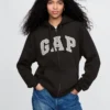 Vintagesoft Arch Logo-hettegenser med glidelås for voksne