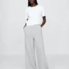 Vintagesoft baggy joggebukse med vide ben