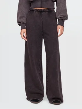 Vintagesoft baggy joggebukse med vide ben