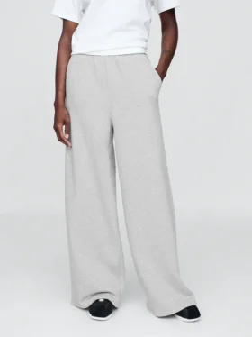 Vintagesoft baggy joggebukse med vide ben
