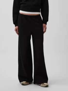Vintagesoft baggy joggebukse med vide ben