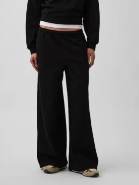 Vintagesoft baggy joggebukse med vide ben