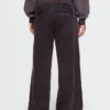 Vintagesoft baggy joggebukse med vide ben