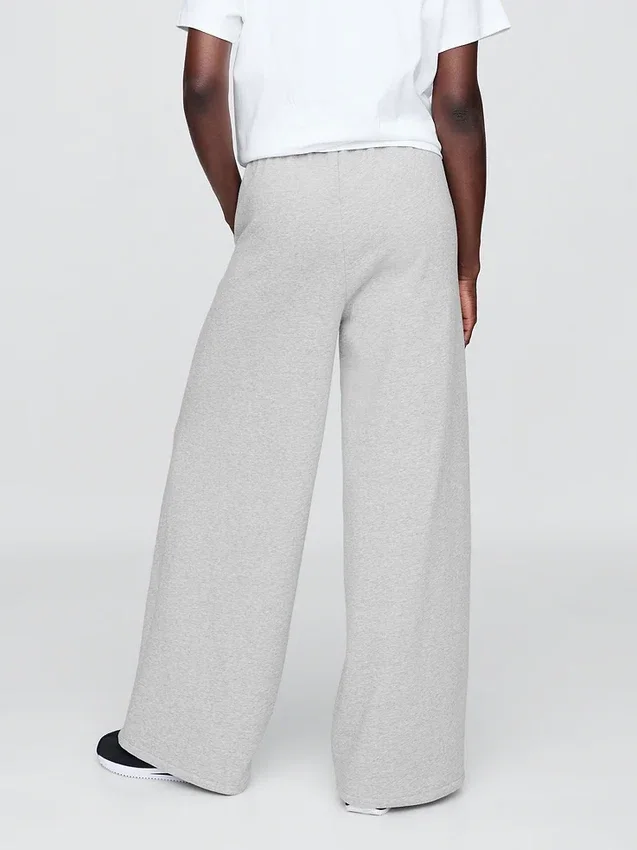 Vintagesoft baggy joggebukse med vide ben