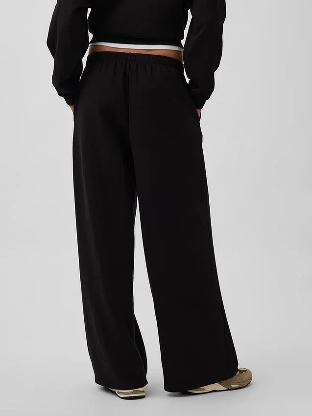Vintagesoft baggy joggebukse med vide ben