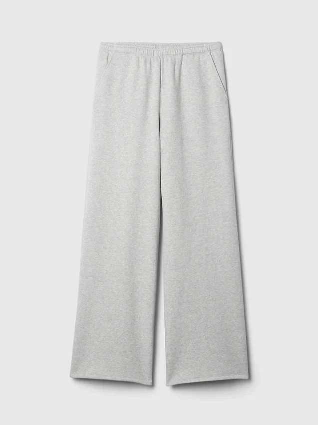 Vintagesoft baggy joggebukse med vide ben