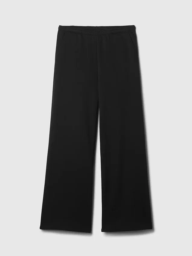 Vintagesoft baggy joggebukse med vide ben
