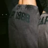 Vintagesoft baggy joggebukse med vide ben