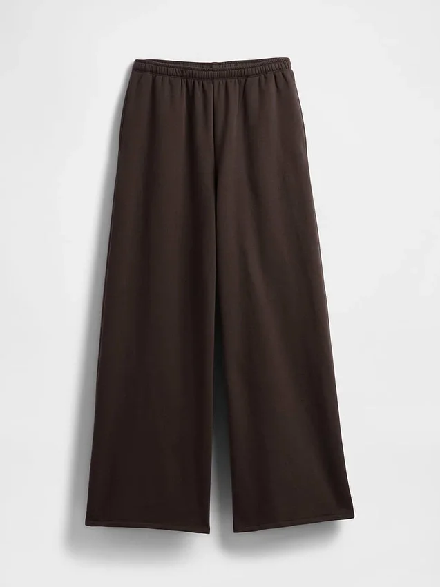 Vintagesoft baggy joggebukse med vide ben