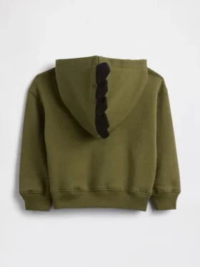 Vintagesoft Dino-hettegenser med glidelås for Baby og Småbarn
