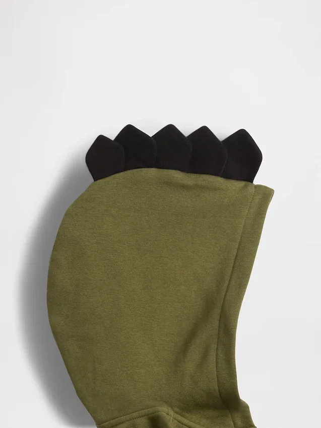 Vintagesoft Dino-hettegenser med glidelås for Baby og Småbarn