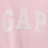 Vintagesoft-frotté-genser med bred hals og logo for barn