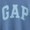 Vintagesoft-frotté-genser med bred hals og logo for barn