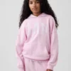 Vintagesoft-frotté-hettegenser i oversize-modell for barn