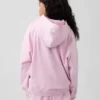 Vintagesoft-frotté-hettegenser i oversize-modell for barn
