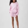 Vintagesoft-frotté-hettegenser i oversize-modell for barn