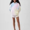 Vintagesoft-frotté-hettegenser i oversize-modell for barn