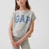 Vintagesoft-frotté-raglan-grafisk genser for barn