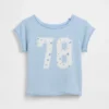 Vintagesoft-frotté-raglan-grafisk genser for barn