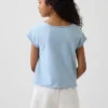 Vintagesoft-frotté-raglan-grafisk genser for barn