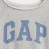 Vintagesoft-frotté-raglan-grafisk genser for barn