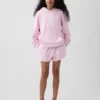 Vintagesoft-frotté-shorts med avslappet passform og delfinmotiv for barn