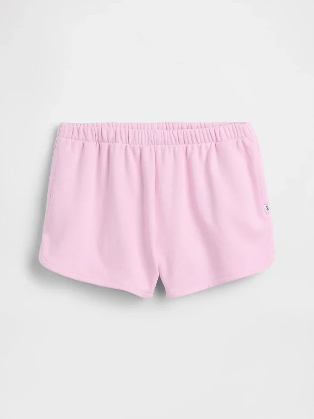 Vintagesoft-frotté-shorts med avslappet passform og delfinmotiv for barn