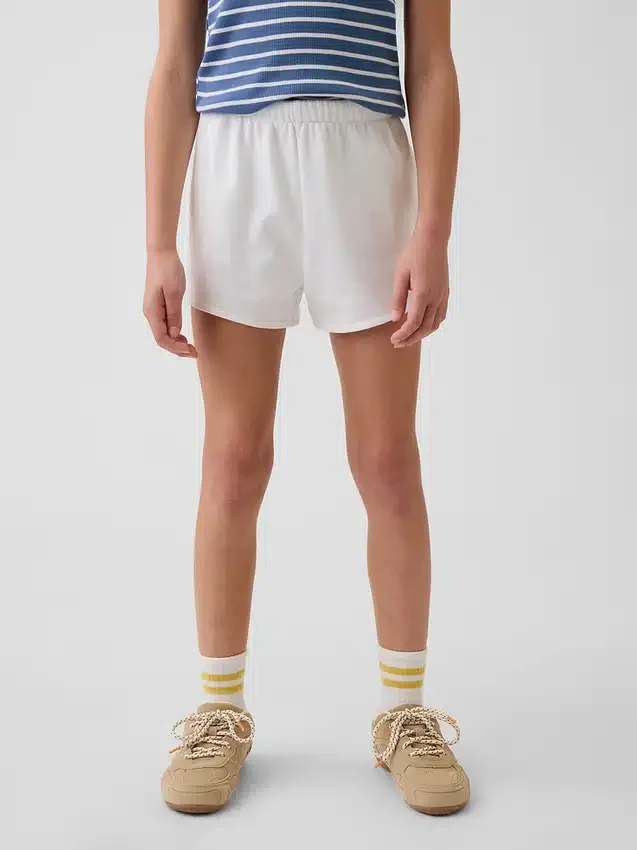 Vintagesoft-frotté-shorts med avslappet passform og delfinmotiv for barn