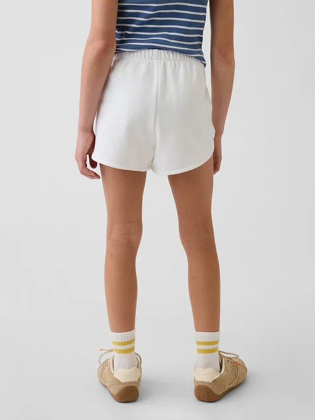 Vintagesoft-frotté-shorts med avslappet passform og delfinmotiv for barn