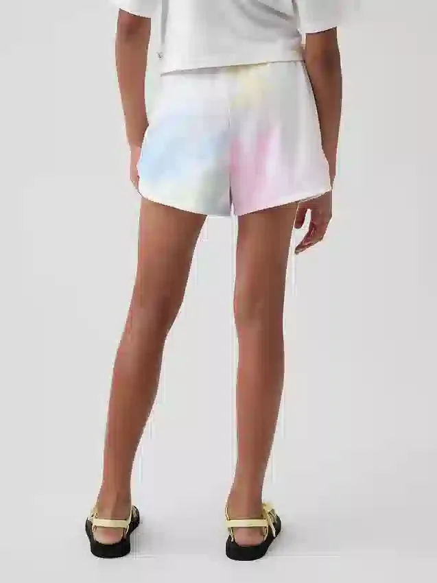 Vintagesoft-frotté-shorts med avslappet passform og delfinmotiv for barn