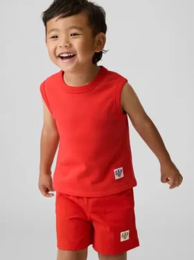 Vintagesoft-frotté-tanktop for Baby og Småbarn