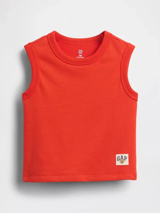 Vintagesoft-frotté-tanktop for Baby og Småbarn