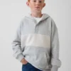Vintagesoft-genser med avslappet passform og Henley-hals